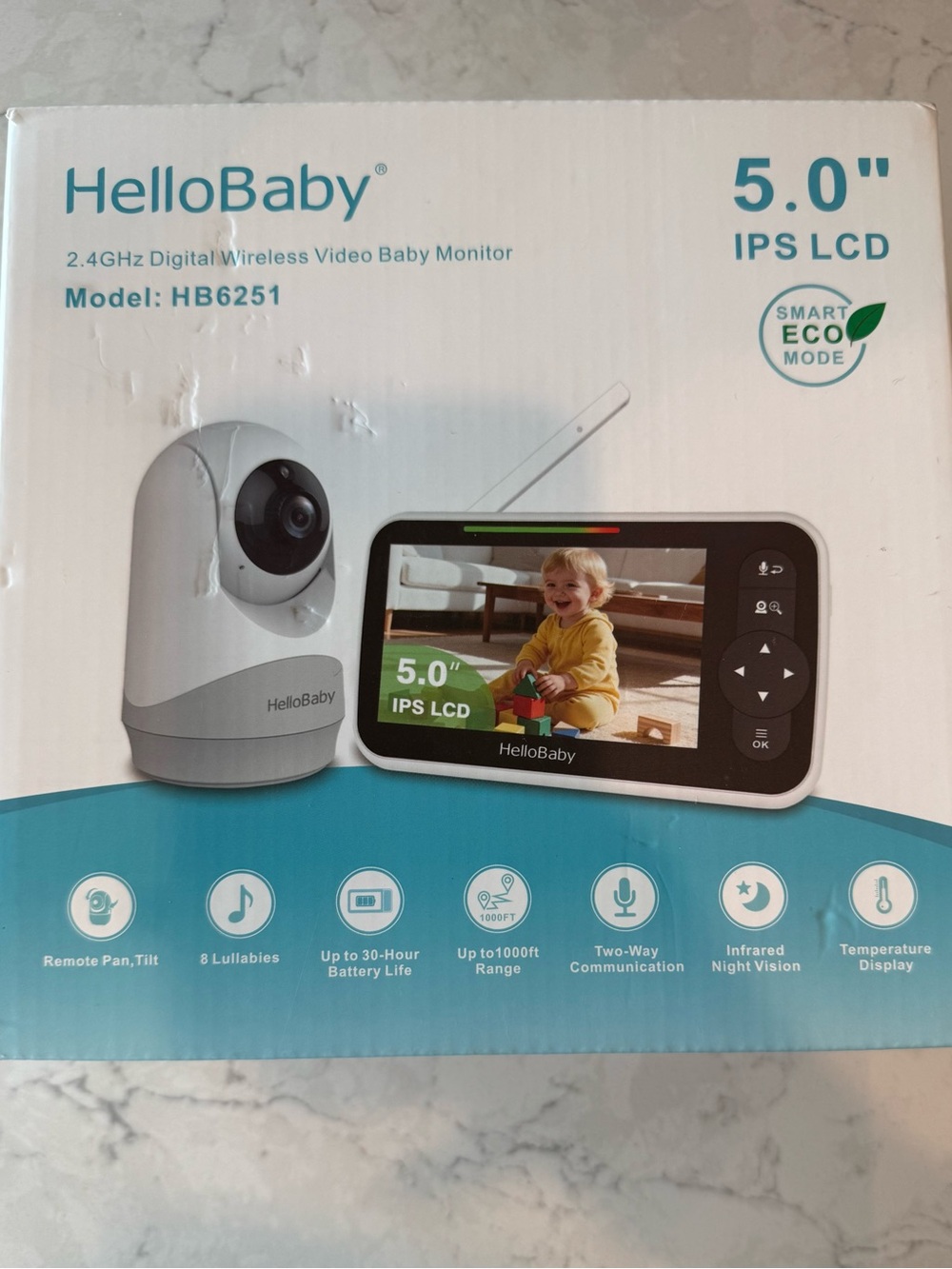 HelloBaby Baby Monitor with Camera and Audio